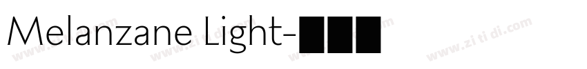Melanzane Light字体转换